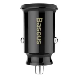 شارژر فندکی اتومبیل 2 پورت بیسوس Baseus Grain Car Charger CCALL-ML01ارسال فوری تهران 2ساعته حتی روزهای تعطیل ساعت9صبح تا10شب بسیار کوچک