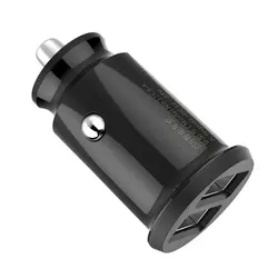 شارژر فندکی اتومبیل 2 پورت بیسوس Baseus Grain Car Charger CCALL-ML01ارسال فوری تهران 2ساعته حتی روزهای تعطیل ساعت9صبح تا10شب بسیار کوچک