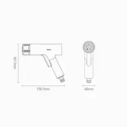 شلنگ و نازل کارواش Baseus GF4 Horticulture Watering Spray Nozzle CPYY010101 طول 15 متری