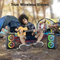 اسپیکر بلوتوث دبلیو کینگ W-King T9 Wireless Speaker توان 80 وات رم و فلش خور با یک عدد میکروفون