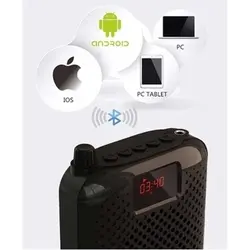 اسپیکر بلوتوث دبلیو کینگ W-King KS01 Voice Amplifier Speaker توان 5 وات رم و فلش خور با میکروفون