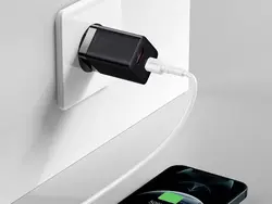 شارژر دیواری فست شارژ بیسوس Baseus Super Si Pro C+U 30W CCCJG30CE CCSUPP-E01 EU توان 30 وات