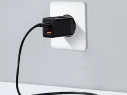 شارژر دیواری فست شارژ بیسوس Baseus Super Si Pro C+U 30W CCCJG30CE CCSUPP-E01 EU توان 30 وات