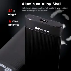 درایو SSD اکسترنال لنوو Lenovo Thinkplus US201 512GB Portable External SSD Type C ظرفیت 512 گیگابایت