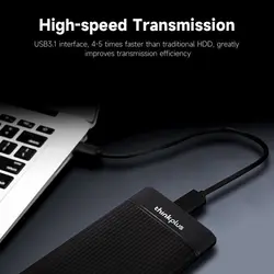 درایو SSD اکسترنال لنوو Lenovo Thinkplus US201 512GB Portable External SSD Type C ظرفیت 512 گیگابایت