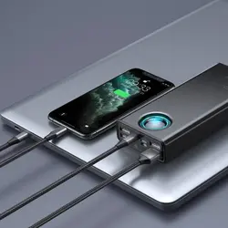 پاوربانک 30000 فست شارژ بیسوس(((ارسال فوری درشهر تهران 2ساعته از10صبح  تا ۱۰ شب  Baseus Amblight QC3 PD3 Power Bank PPLG-A01 65W توان 65 وات