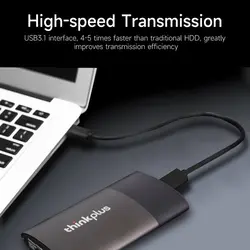 درایو SSD اکسترنال لنوو Lenovo Thinkplus US202 512GB Portable External SSD Type C ظرفیت 512 گیگابایت