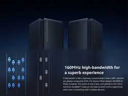 شبکه مش دوبانده شیائومی Xiaomi Mesh System AX3000 RA82 WiFi 6 5GHz / 2.4GHz