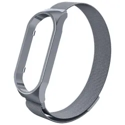 بند فلزی دستبند سلامتی شیائومی Mi Band 7 Stainless Steel Milanese Strap با قفل مگنتی