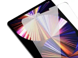 محافظ صفحه شیشه ای تمام صفحه بیسوس iPad Pro 12.9 inch 1 / 2 / 3 Gen Baseus Full Glass SGBL021202
