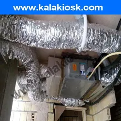 کانال خرطومی با عایق پشم شیشه