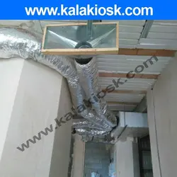 کانال خرطومی با عایق پشم شیشه