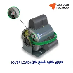 موتور کولر 3/4 دو دور دو خازن مدل CRS موتوژن | کالامبیا