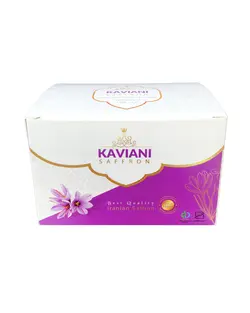 باکس 12 تایی آذین دو گرمی با زعفران نگین درجه 1