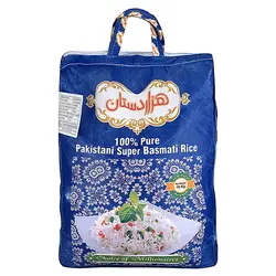 قیمت و خرید برنج هزاردستان پاکستانی 40 کیلویی مرغوب و عالی