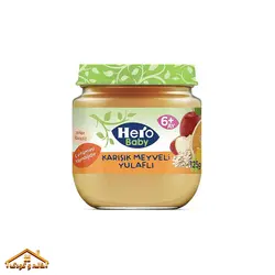 پوره میوه ترکیبی و جودوسر 125گرمی +6 هیرو Hero