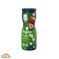پاف اسنکی ارگانیک انجیر و بلوبری و تمشک ۴۲گرمی +۸ گربر Gerber