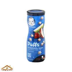 پاف اسنکی سیب و توت فرنگی 42گرمی +8 گربر Gerber
