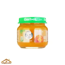 پوره میوه ارگانیک هلو ۸۰گرمی +۴ گربر Gerber