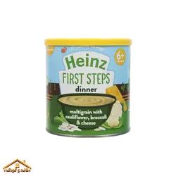 فرنی شام کودک گل کلم، بروکلی و پنیر 200گرمی +6 هاینز انگلیس Heinz