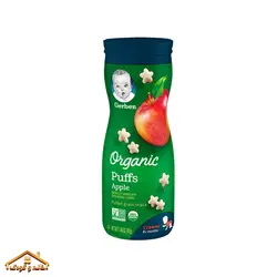 پاف اسنکی ارگانیک سیب ۴۲گرمی +۸ گربر Gerber
