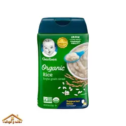 سرلاک ارگانیک برنج بدون شیر 227گرم +4 گربر Gerber