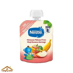 پوره ساندیسی سیب و موز و توت فرنگی 90گرمی +8 نستله اسپانیا Nestle
