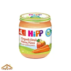 پوره ارگانیک سیب و هویج ۱۲۵گرمی +۴ هیپ ترکیه Hipp
