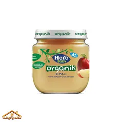 پوره میوه ارگانیک سیب 120گرمی +۴ هیرو Hero