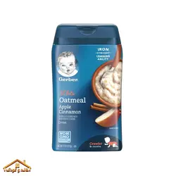 سرلاک سیب و دارچین بدون شیر ۲۲۷گرمی +8 گربر Gerber