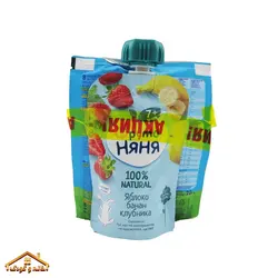 سرلاک سیب و موز + پوره ساندیسی سیب موز توت فرنگی +7 نیان Nyanya