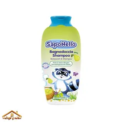 شامپو سر و بدن کودک گلابی 400میل ساپونلو Saponello