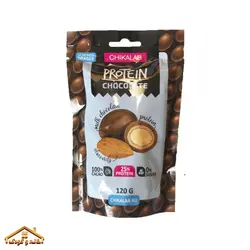 شکلات رژیمی شیری و مغز بادام پروتئین Chikalab