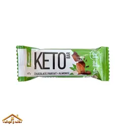 شکلات رژیمی keto با طعم شکلات و بادام برند بمب بار bombbar
