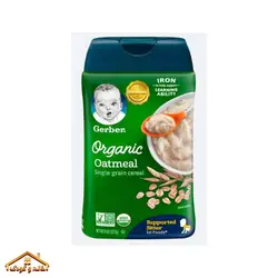 سرلاک ارگانیک بلغور جو دوسر بدون شیر 227گرم +4 گربر Gerber
