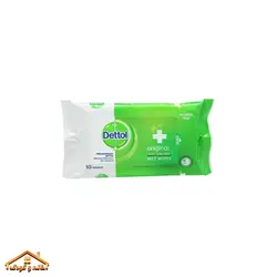 دستمال مرطوب انتی باکتریال 10برگ Original دتول Dettol