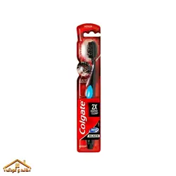 مسواک زغالی 360درجه مدیوم مدل 2X DeeperClean کلگیت Colgate