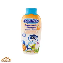 شامپو سر و بدن کودک زردآلو 400میل ساپونلو Saponello