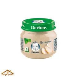 پوره سوپ ارگانیک مرغ ۸۰گرمی +6 گربر Gerber