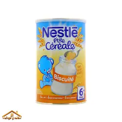 سرلاک قوطی گندم و بیسکوییت 400گرمی +6 نستله فرانسه Nestle