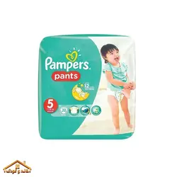 پوشک پمپرز شورتی سایز ۵ ۲۲عدد آلمان (baby dry)
