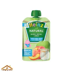 پوره ساندیسی سیب ، هلو و خامه 90گرمی +6 هاینز Heinz