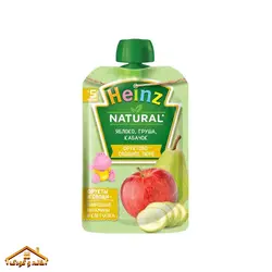 پوره ساندیسی سیب ، گلابی و کدو 90گرمی +5 هاینز Heinz