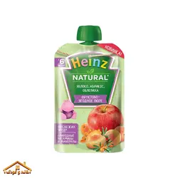 پوره ساندیسی سیب و زردآلو و خولان دریا 90گرمی +6 هاینز Heinz