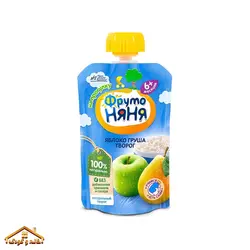 پوره ساندیسی سیب و گلابی و پنیر 90گرمی +۶ نیان Nyanya
