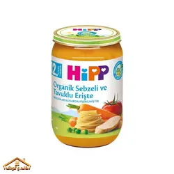 پوره سوپ ارگانیک مرغ اسپاگتی ۲۲۰گرمی +12 هیپ ترکیه Hipp