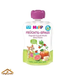 پوره ساندیسی 90گرمی سیب و موز و گواوا +۱۲ هیپ Hipp