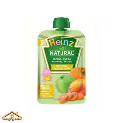 پوره ساندیسی سیب و انبه و هویج و کدو حلوایی 90گرمی +6 هاینز Heinz