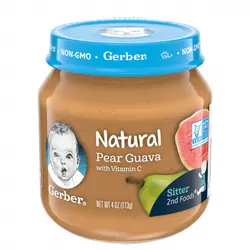 پوره گلابی و گلابی استوایی 113گرمی +6ماه گربر Gerber