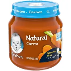 پوره هویج 113گرمی +4ماه گربر Gerber